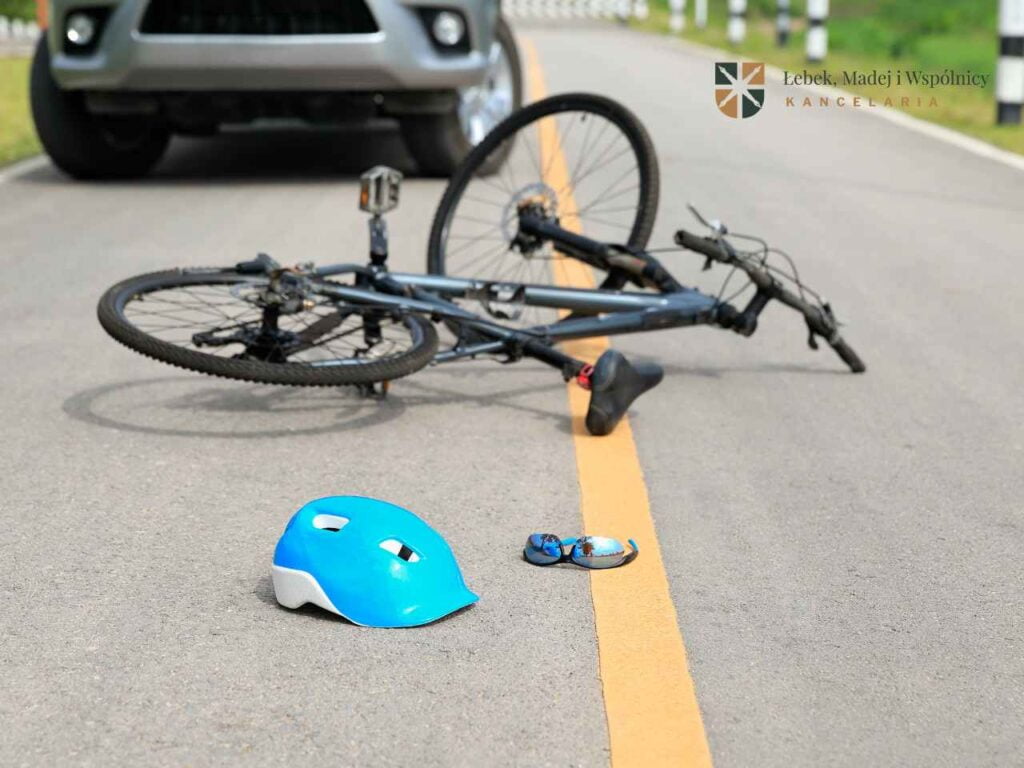 wypadek z udziałem rowerzysty
