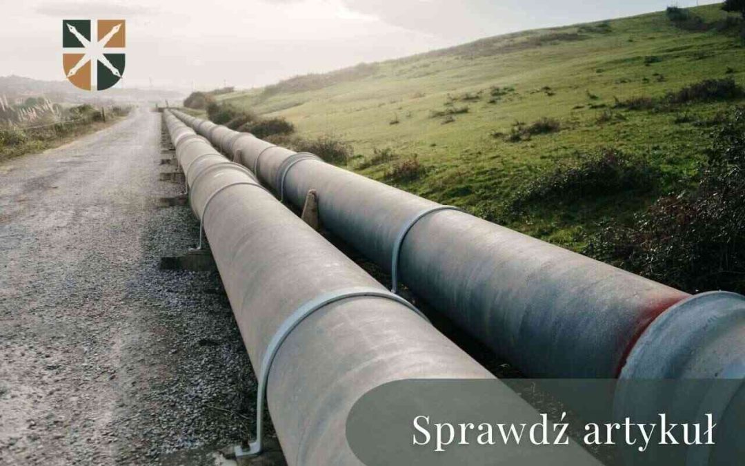 gazociąg na działce