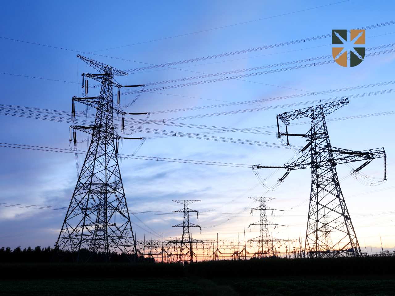 linie energetyczne słupy wysokiego napięcia