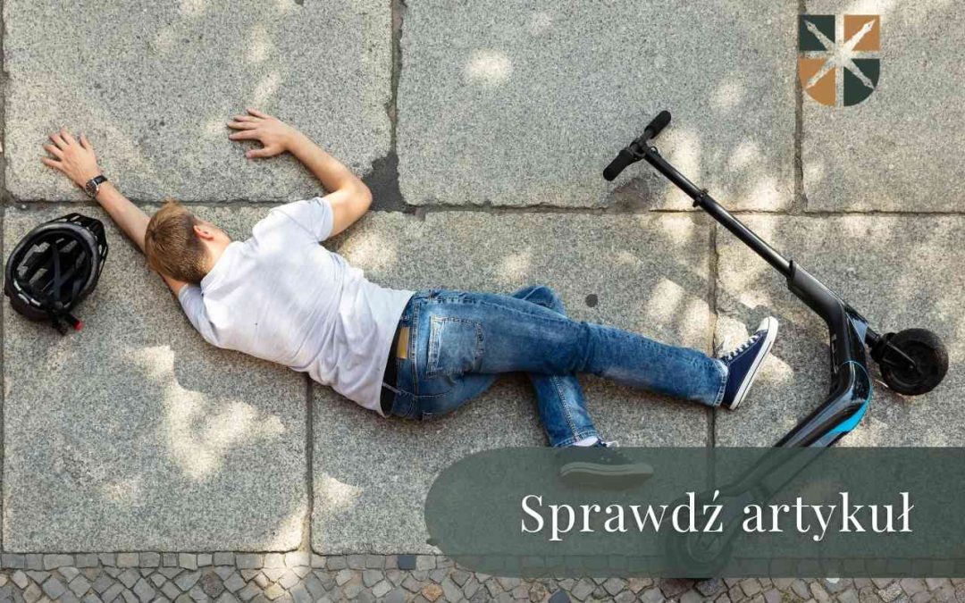 Wypadek na hulajnodze elektrycznej – zadośćuczynienie 20 tys. zł