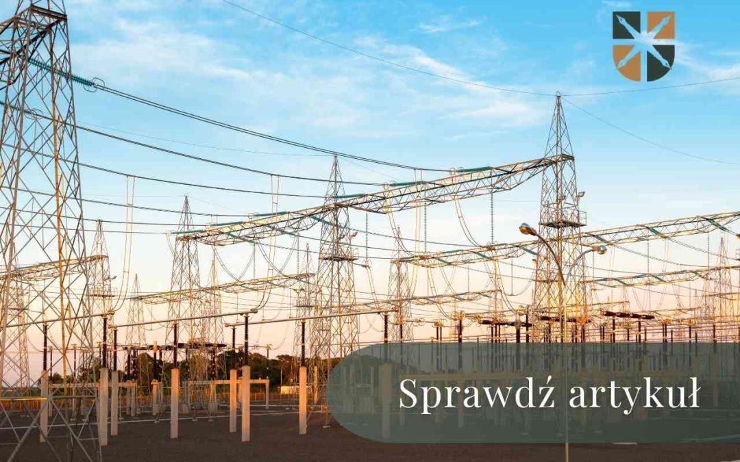 Rozbudowana infrastruktura stacji elektroenergetycznej 220/110 kV – ilustracja wpływu inwestycji PSE na nieruchomości.