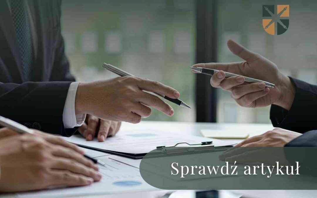 Prawnicy i przedstawiciele przedsiębiorstwa omawiający umowę służebności przesyłu.